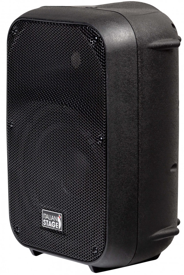 Активная акустическая система ITALIAN STAGE [SPX08AUB] 2-х полосная, НЧ динамик 8", ВЧ динамик 1", мощность пик./ном. 300/150 Вт, АЧХ 60-20000 Гц, макс. SPL 123 дБ, XLR/TRS микр. вход, XLR/TRS/2xRCA лин. вход, 1/4" TRS лин. выход, SD/USB MP3, Bluetooth