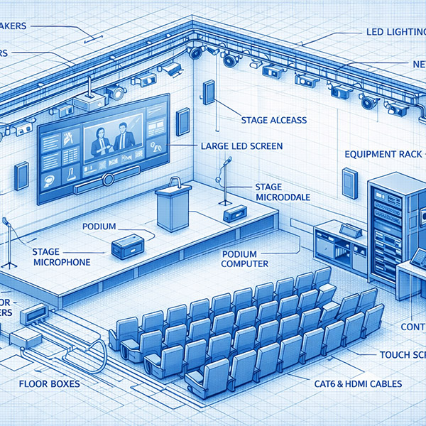 Оснащение актовых залов